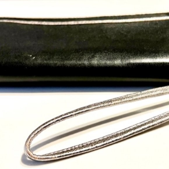 COACH Poppy Wallet Wristlet Black/Silver vintage ❤️ - Picture 5 of 8